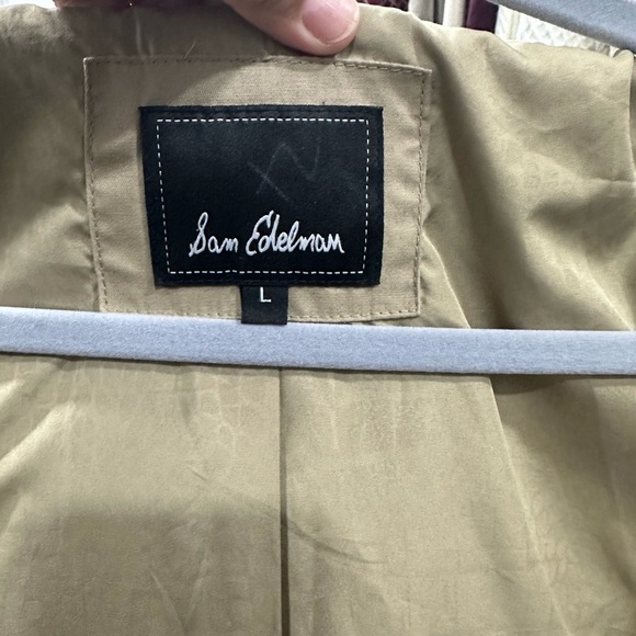 Sam Edelman Khaki Utility Hooded Jacket Size: L - Picture 7 of 12